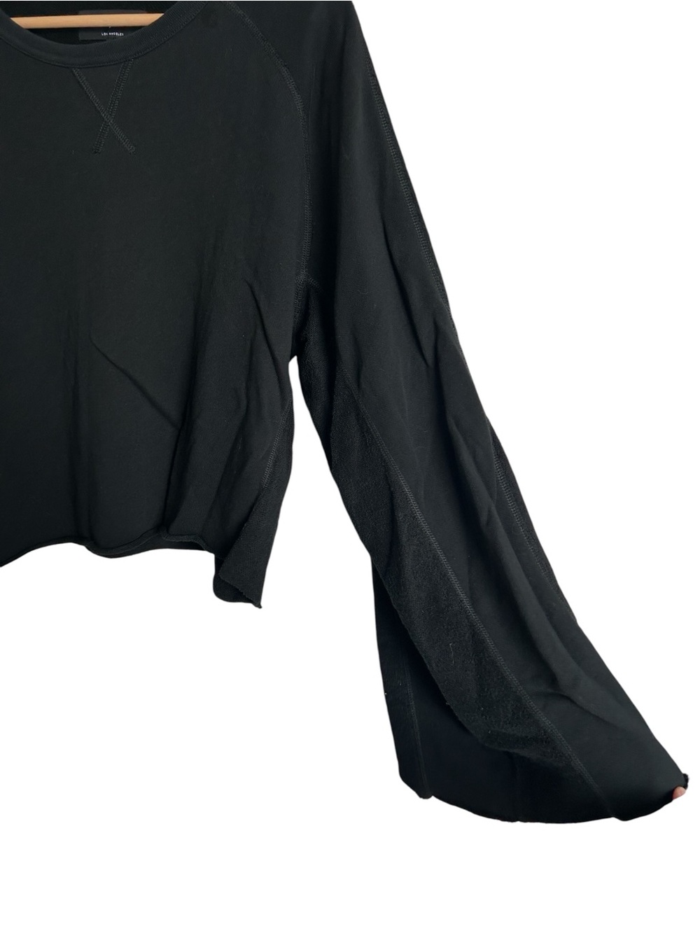 7 for All Mankind Flare Sleeve Crop Sweatshirt - medium - Picture 8 of 14